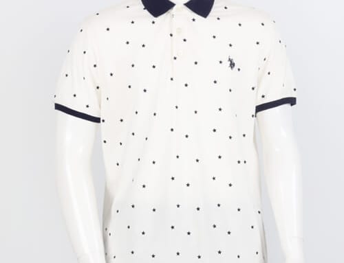 All Over Stars Print POLO – (Embroidery)